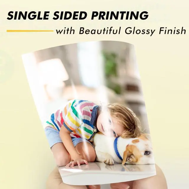 Alt view image 4 of 7 - Glossy Photo Paper Heavyweight Thick 8.5x11 Inch 61LB 100 Sheets