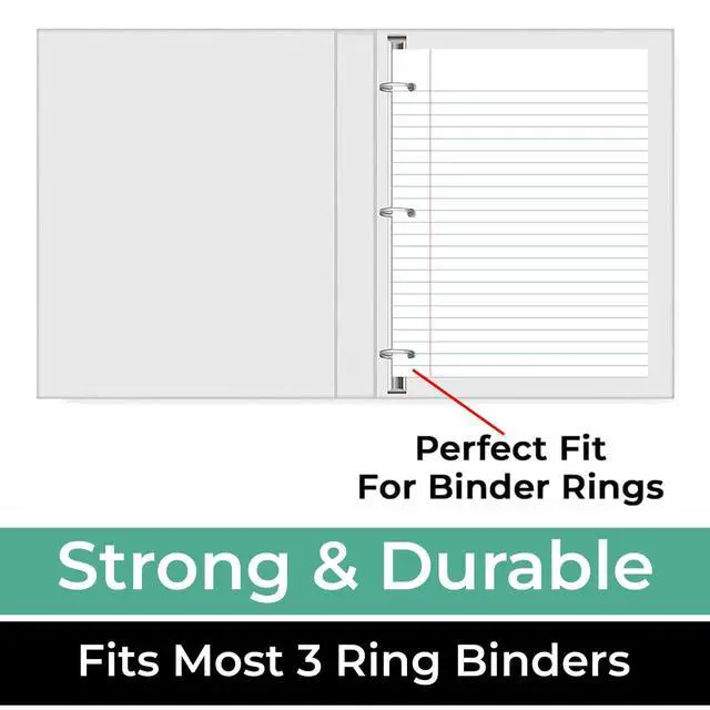 Alt view image 5 of 7 - 450 Sheets Loose Leaf Paper, 3 Pack, Wide Ruled Filler Paper