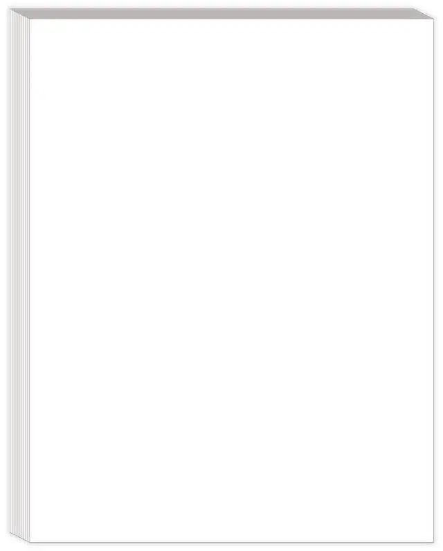 Main image of 8.5" x 11" Blank Printer Paper - 50 Sheets/100 Pages Thick Blank Papers, Ideal for DIY & Template Printing, 100gsm Copy Paper for Office, Home & School