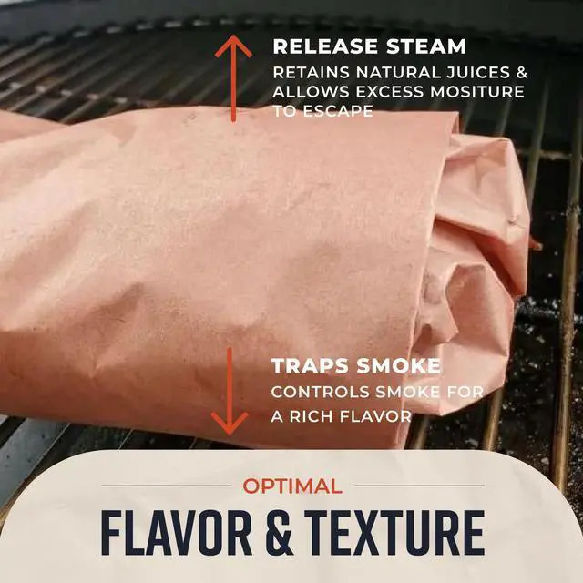 Alt view image 5 of 7 - Pink Butcher Paper Roll with Dispenser Box, 18" x 175' (2100) Food-Grade Peach Butcher Paper for Smoker, BBQ, Grilling, Smoking Meat - USA Made - Unbleached, Uncoated and Unwaxed