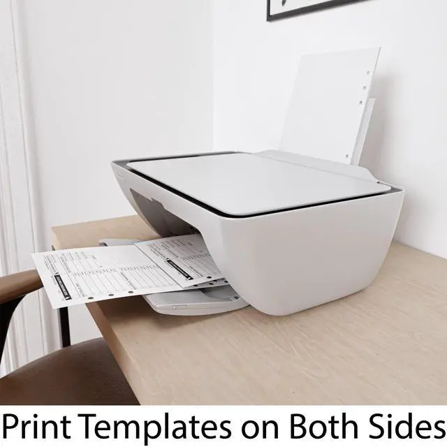 Alt view image 2 of 7 - A5 Blank Paper 6-Hole Punched, 250 Sheets, 100 GSM, 5.83 x 8.27 inches
