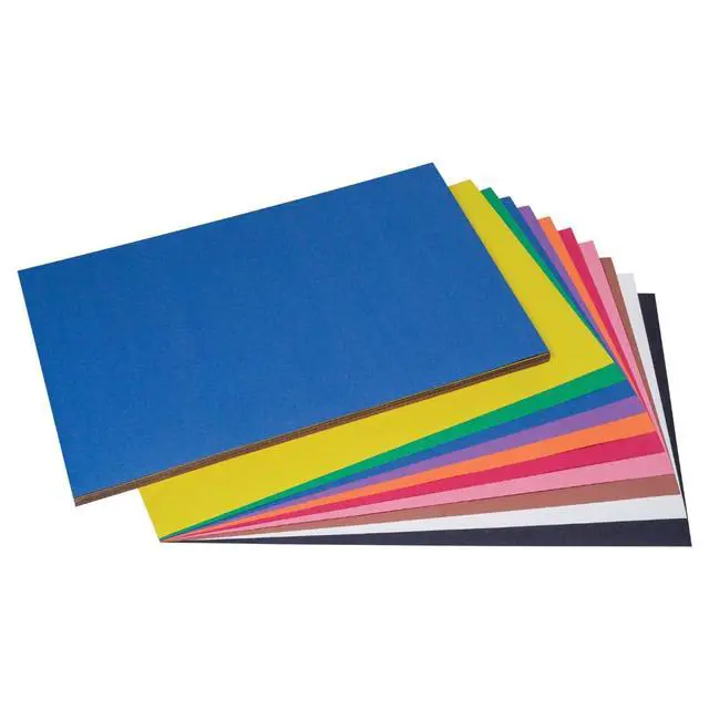 Alt view image 4 of 7 - (Formerly SunWorks) Construction Paper, 10 Assorted Colors, 12" x 18", 50 Sheets