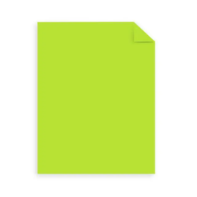Alt view image 3 of 6 - Mega Collection, Colored Paper, Neon Green, 625 Sheets, 24 lb/89 gsm, 8.5" x 11" - MORE SHEETS! (91672)