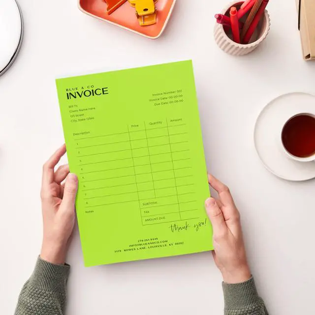 Alt view image 4 of 6 - Mega Collection, Colored Paper, Neon Green, 625 Sheets, 24 lb/89 gsm, 8.5" x 11" - MORE SHEETS! (91672)