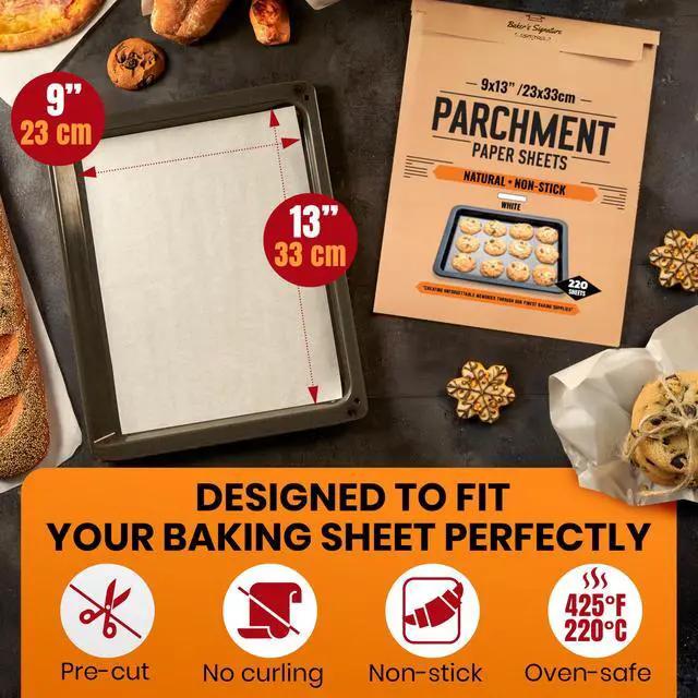Alt view image 3 of 7 - 220 Pcs 9x13" Parchment Paper Sheets