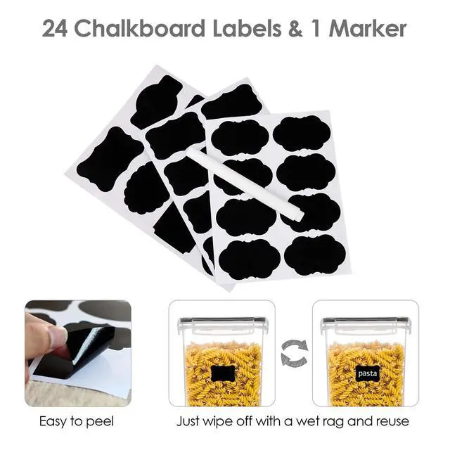 Alt view image 7 of 7 - Airtight Food Storage Containers with Lids, 7 PCS