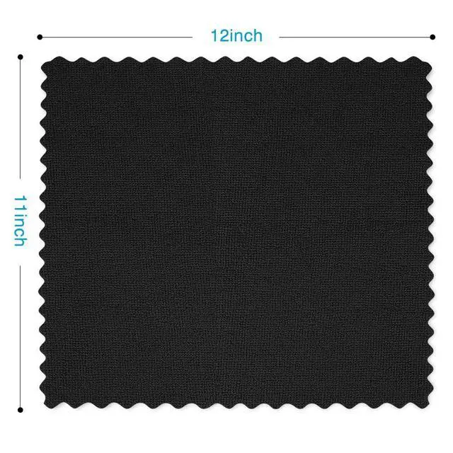 Alt view image 6 of 7 - Microfiber Cleaning Cloth - 24 Pack, Black Cleaning Rags 12x11 inch