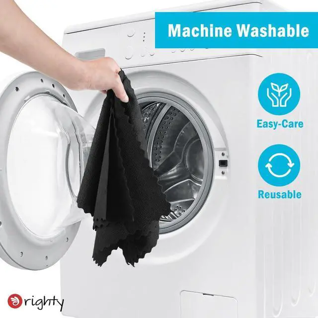 Alt view image 7 of 7 - Microfiber Cleaning Cloth - 24 Pack, Black Cleaning Rags 12x11 inch