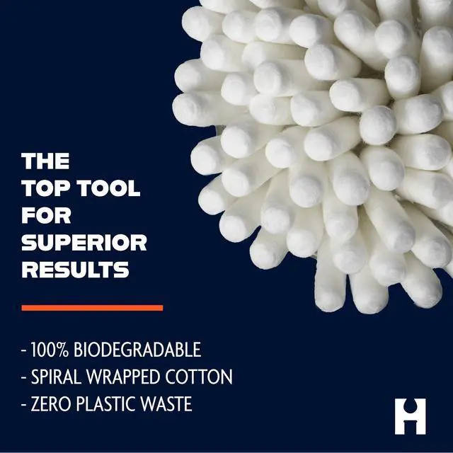 Alt view image 5 of 7 - Pro Flex 2-Pack (100ct Boxes) | Flexible 5-inch Cotton Swabs | Barrel Tip For Max Absorption and Fine Point Tips For Tight Spaces