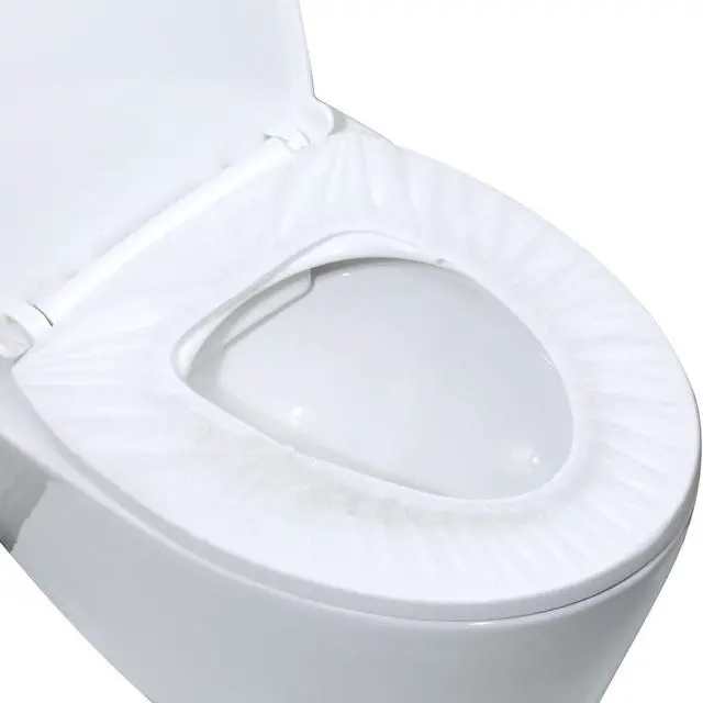 Main image of 10 Pack Disposable Toilet Seat Covers for Travel Toilet Seat Mat Portable Disposable Toilet Seat Covers for Outing Hotel Hospital Public Toilet (Individual Package)