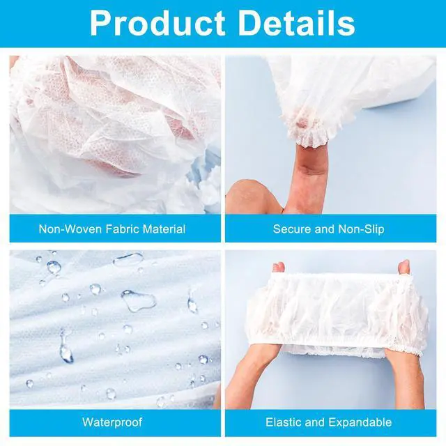 Alt view image 4 of 7 - 20 Pack Disposable Toilet Seat Cover | Waterproof, Non-Woven Fabric, For Travel, Outing, Hotel, Hospital, Public Toilet, Individual Package