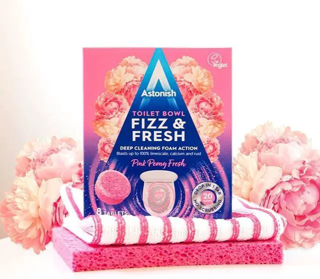 Alt view image 6 of 7 - Foaming Pink Peony Toilet Bowl Cleaner Tablets, 8 Ct