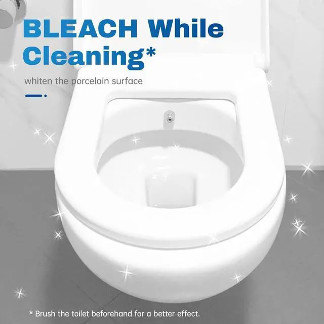 Alt view image 4 of 7 - Toilet Bowl Cleaner Tablets, 30 Pack, Auto Bleach, Long-Lasting | New Packaging, Bathroom Tank, Prevent Stains, Deodorizing, Easy Use, Descaling