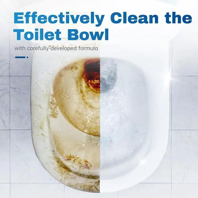Alt view image 3 of 7 - Toilet Bowl Cleaner Tablets, 30 Pack, Auto Bleach, Long-Lasting | New Packaging, Bathroom Tank, Prevent Stains, Deodorizing, Easy Use, Descaling