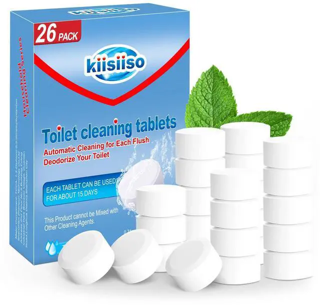 Main image of Toilet Bowl Cleaners 26 PACK, Automatic Toilet Bowl Cleaner Tablets for Deodorizing & Descaling, Long-Lasting Cleaning Tablets for Toilet Tank Against Tough Stains