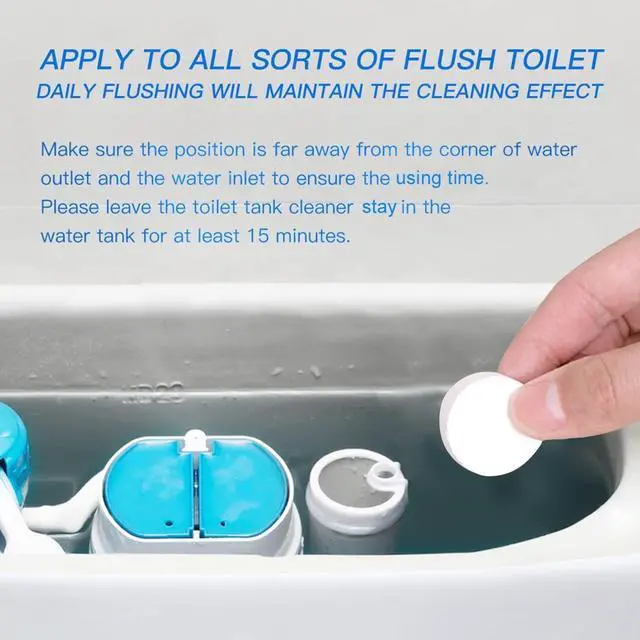 Alt view image 2 of 6 - Toilet Bowl Cleaners 26 PACK, Automatic Toilet Bowl Cleaner Tablets for Deodorizing & Descaling, Long-Lasting Cleaning Tablets for Toilet Tank Against Tough Stains