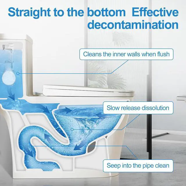 Alt view image 3 of 6 - Toilet Bowl Cleaners 26 PACK, Automatic Toilet Bowl Cleaner Tablets for Deodorizing & Descaling, Long-Lasting Cleaning Tablets for Toilet Tank Against Tough Stains