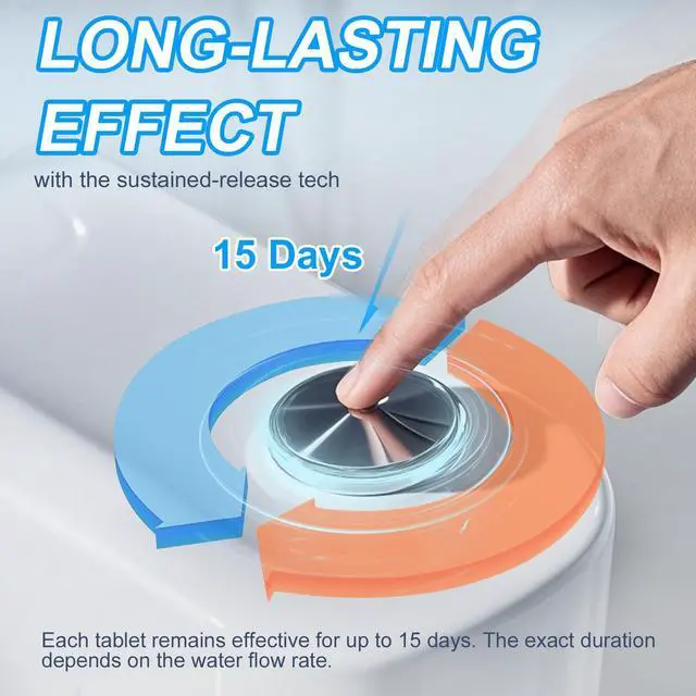 Alt view image 4 of 6 - Toilet Bowl Cleaners 26 PACK, Automatic Toilet Bowl Cleaner Tablets for Deodorizing & Descaling, Long-Lasting Cleaning Tablets for Toilet Tank Against Tough Stains