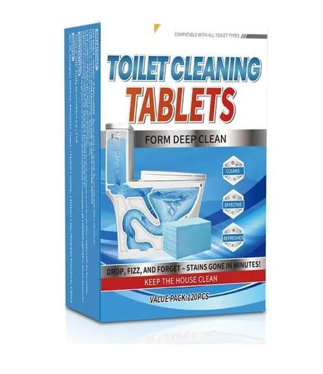 Alt view image 6 of 6 - Toilet Bowl Cleaner Tablets,120 PC | Deep Clean Formula, Put in the Toilet.NOT Tank.