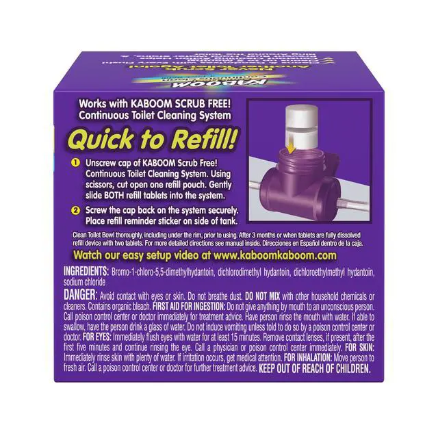 Alt view image 7 of 7 - Scrub Free! Continuous Clean with OxiClean, 3-Pack Refill | Continuous Toilet Bowl Cleaner, Scrub Free, Safe for Septic Systems