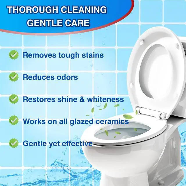 Alt view image 7 of 7 - Toilet Bowl Cleaner Tablets with Bleach, 24 Pcs | Toilet Bowl Cleaner Tablets with Bleach, Helps Remove Stains & Odors, Bathroom Cleaning Supplies