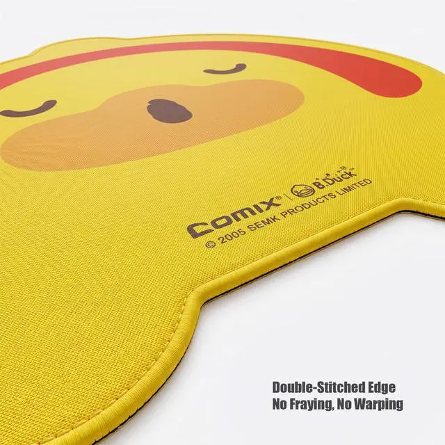 Alt view image 4 of 7 - B Duck Cute Mouse Pad for Officers Designers Students,Office Supplies,Desk Pad for Home Office,Desk Accessories,Non-Slip Mouse Pad with Double Stitched Edges,Smooth,Waterproof,12 * 10in,Yellow