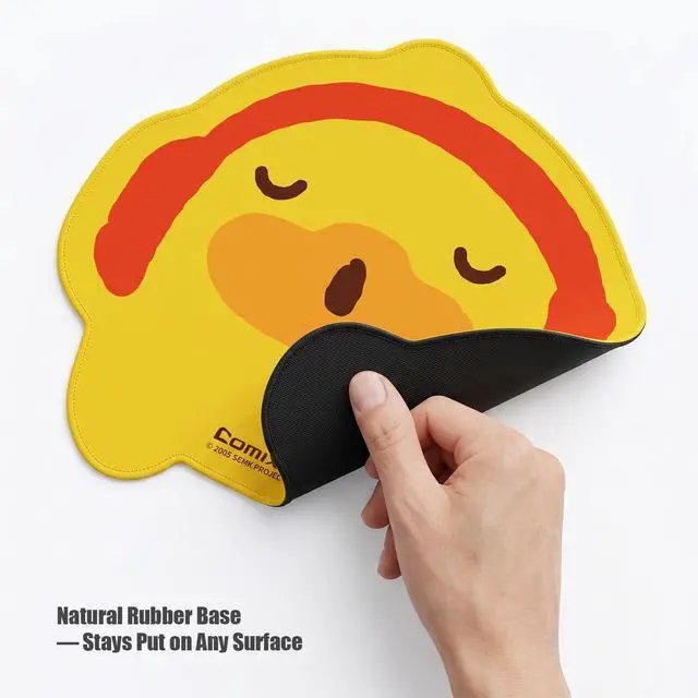 Alt view image 5 of 7 - B Duck Cute Mouse Pad for Officers Designers Students,Office Supplies,Desk Pad for Home Office,Desk Accessories,Non-Slip Mouse Pad with Double Stitched Edges,Smooth,Waterproof,12 * 10in,Yellow