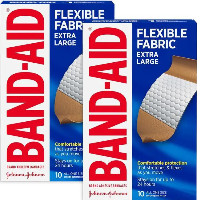 Main image of Brand Flexible Fabric Adhesive Bandages, Extra Large, 2 x 10 Count