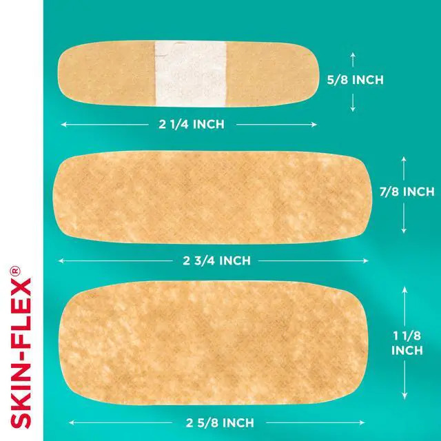 Alt view image 5 of 7 - Brand Skin-Flex Adhesive Bandages, Assorted Sizes, 60 Count