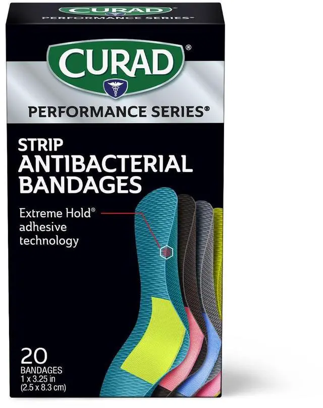 Main image of Performance Series Antibacterial Bandages, 1" x 3.25", 20 Count