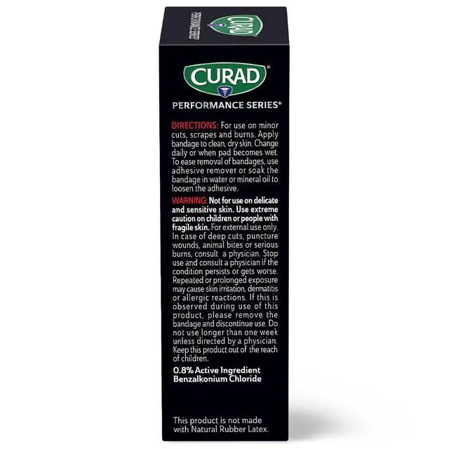 Alt view image 7 of 7 - Performance Series Antibacterial Bandages, 1" x 3.25", 20 Count