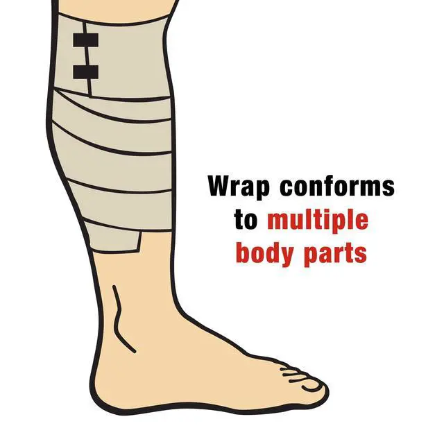 Alt view image 3 of 7 - 3 Inch Elastic Bandage with Clips, Beige, Great for Elbow, Ankle, Knee and More, Ideal for Sports, Comfortable design with soft feel, Wash and Reuse