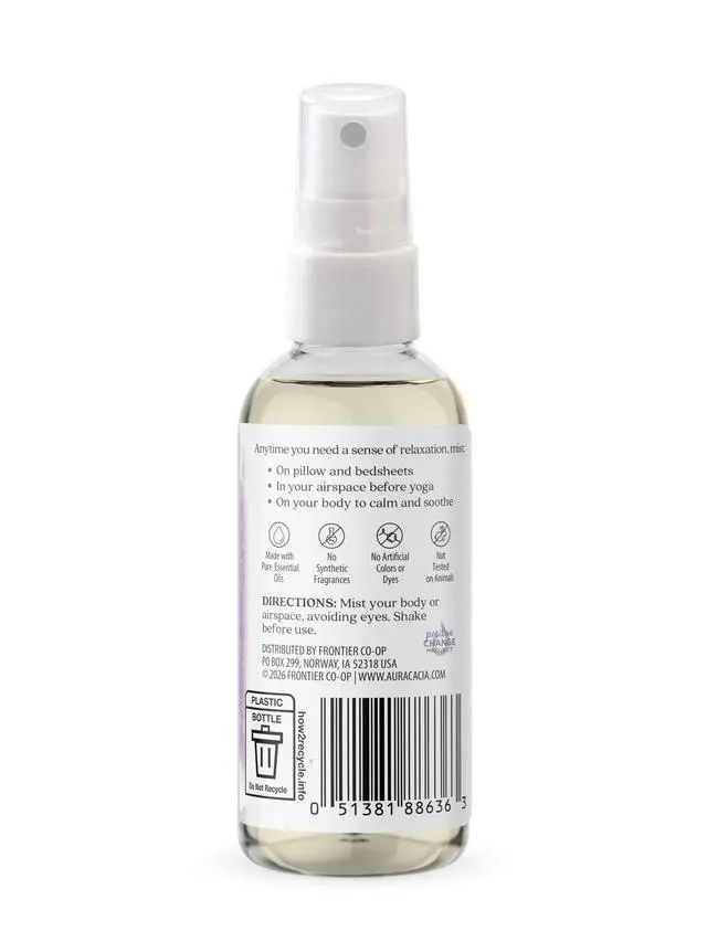 Alt view image 3 of 7 - Relaxing Lavender Aromatherapy Mist, 4-Ounce, Lavender Pure Essential Oils, Sweet & Floral Aroma | Lavender Pure Essential Oils, Sweet & Floral Aroma