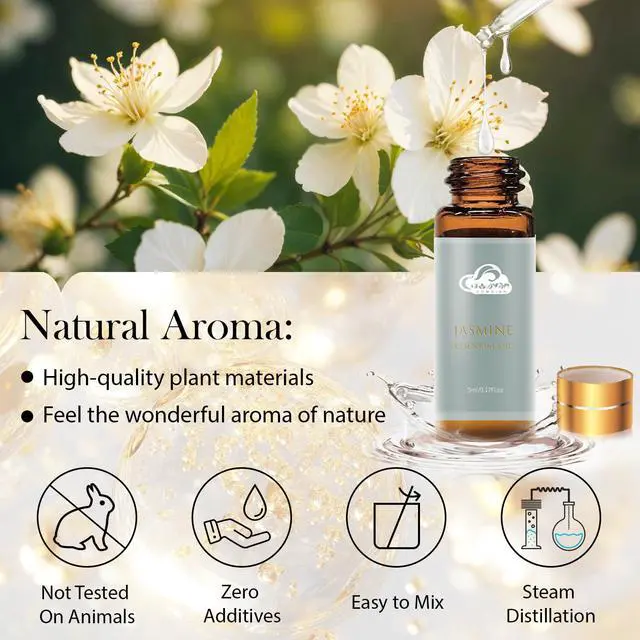 Alt view image 5 of 6 - Fragrance Essential Oils Set - 14pcs, Aromatherapy Oils for Skin, Diffusers, Home Care, Humidifier Laundry, Candle Making - Tea Tree, Sandalwood, Lavender, Vanilla, Eucalyptus and More (5mL)