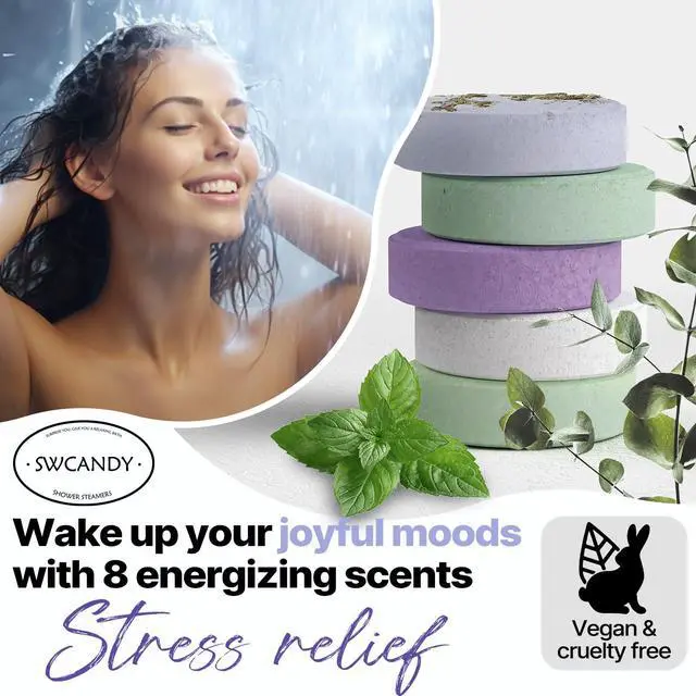Alt view image 3 of 7 - Shower Steamers Aromatherapy Gifts for Women 8 Pcs Shower Home Spa | Birthday Gifts for Mom Wife Grandma Sister Her Natural Essential Oils Travel Essentials, Hotel Holidays Self Care Relaxation