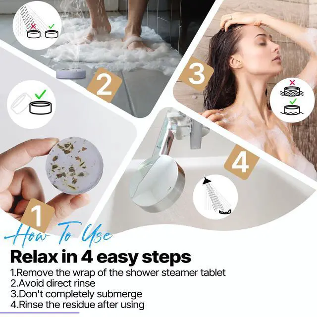 Alt view image 7 of 7 - Shower Steamers Aromatherapy Gifts for Women 8 Pcs Shower Home Spa | Birthday Gifts for Mom Wife Grandma Sister Her Natural Essential Oils Travel Essentials, Hotel Holidays Self Care Relaxation