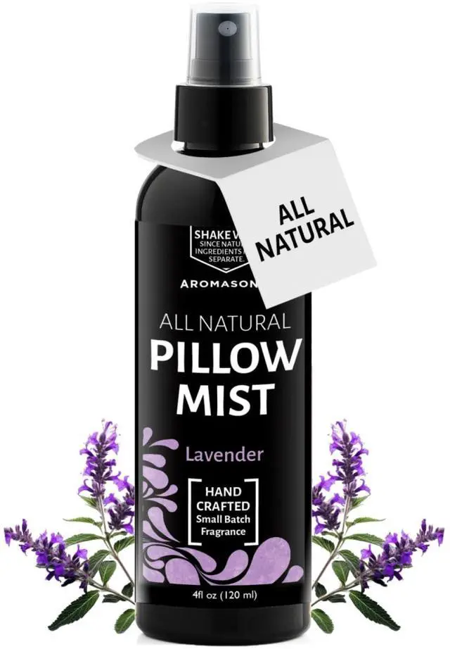Main image of Lavender Pillow Spray for Sleeping - All Natural Calming Linen & Bedtime Sleep Mist for Deep Sleep - Pillow Spray Aromatherapy with Botanical Essential Oils for Relaxing Stress