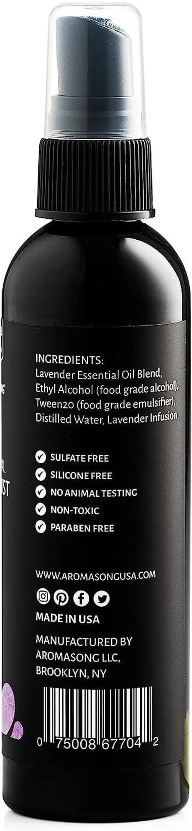 Alt view image 7 of 7 - Lavender Pillow Spray for Sleeping - All Natural Calming Linen & Bedtime Sleep Mist for Deep Sleep - Pillow Spray Aromatherapy with Botanical Essential Oils for Relaxing Stress