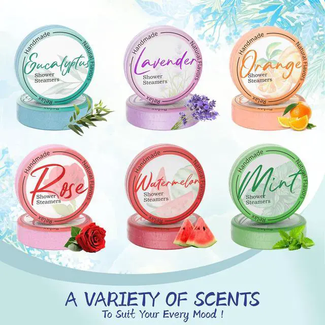 Alt view image 2 of 7 - Shower Steamers Aromatherapy 8 Pack Natural Essential Oils Home Spa | Perfect For Stress Relief, Relaxation And Home Spa Self Care, Birthday Gifts For Women And Men