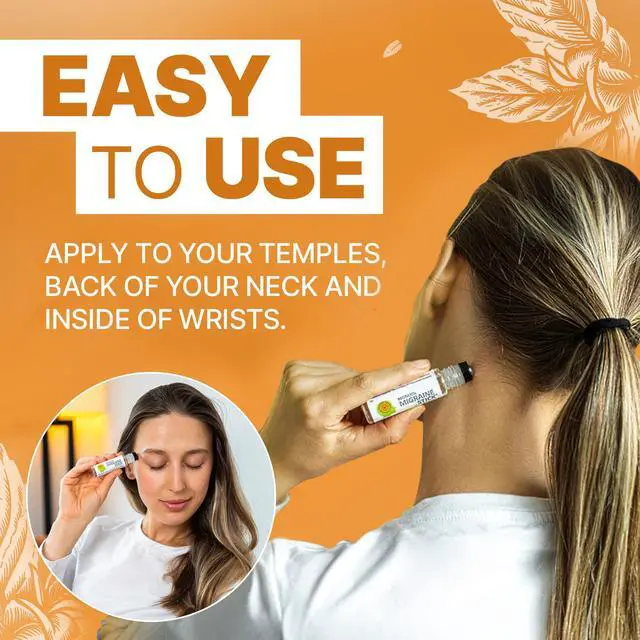 Alt view image 3 of 6 - Migrastil Migraine Stick Roll On, Peppermint Oil, Essential Oil Roller USA | With spearmint & lavender, fractionated coconut oil base | Temples, forehead, neck | 10ml glass bottle | TSA-ready, vegan