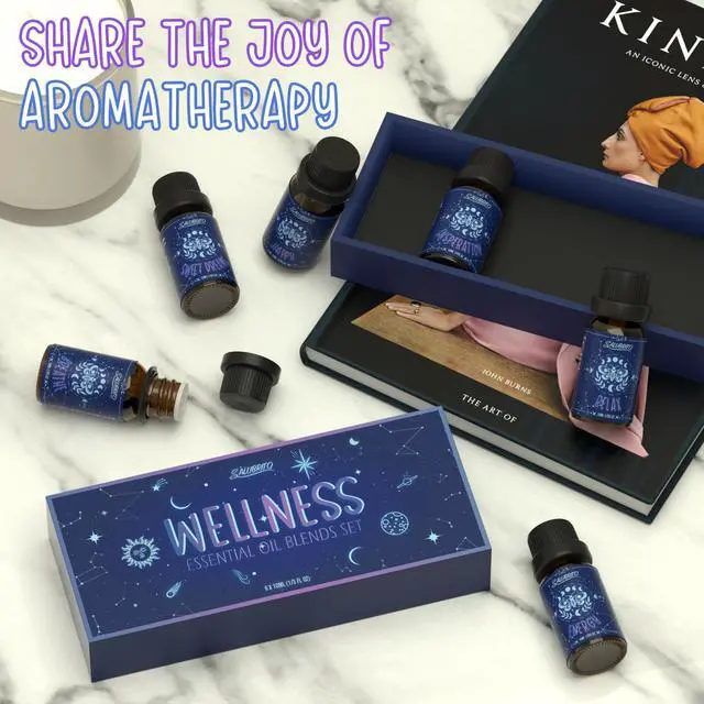 Alt view image 7 of 7 - Essential Oils Set, Wellness Aromatherapy Oil for Diffuser, Home, Candle, soap Making, Natural Blend Oils Gift for Women and Men, 6x10ml