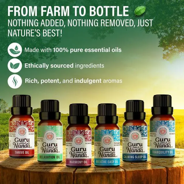 Alt view image 3 of 7 - Essential Oil Blends 6 Pack (10mL Each), Breathe Easy, Tranquility, Relaxation, Harmony, Calming Sleep & Thrive, Natural Aromatherapy Oils for Diffuser, Wellness & DIY