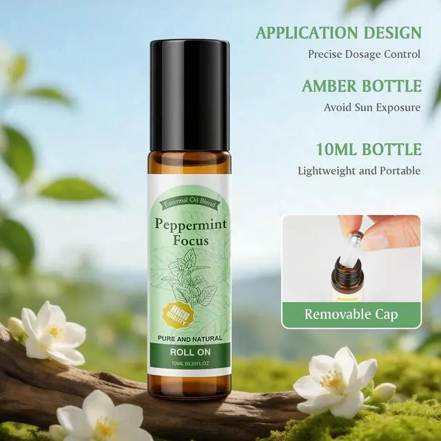 Alt view image 4 of 7 - Essential Oil Roll On for Self Care - Aromatherapy Oil Gift for Women Men, Portable Aromatherapy Blend for Relaxation - Self Care Gifts for Women Valentines Birthday Christmas Moms Day -6 x 10ml