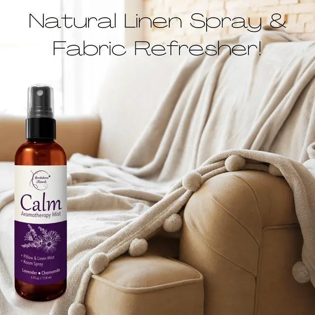 Alt view image 6 of 7 - Calm Aromatherapy Mist | Lavender Pillow Spray 4oz | Lavender & Chamomile Essential Oil room, linen & bed spray | Calming scent for Relaxation & Sleep | Paraben-free, made in USA