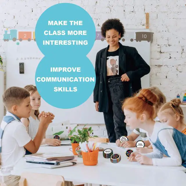 Alt view image 2 of 7 - 100 Morning Meeting Chips Questions Cards for Kids, Conversation Starters, Primary Students Response Cards, Learn and Improve Listening & Communication, Vocabulary, Social Skill