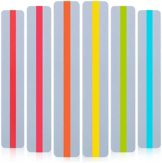 Main image of - Guided Reading Strips, 18 Pack, Colorful, Bookmarks for Kids | Book Highlighter Strips for Reading, Back to School Supplies