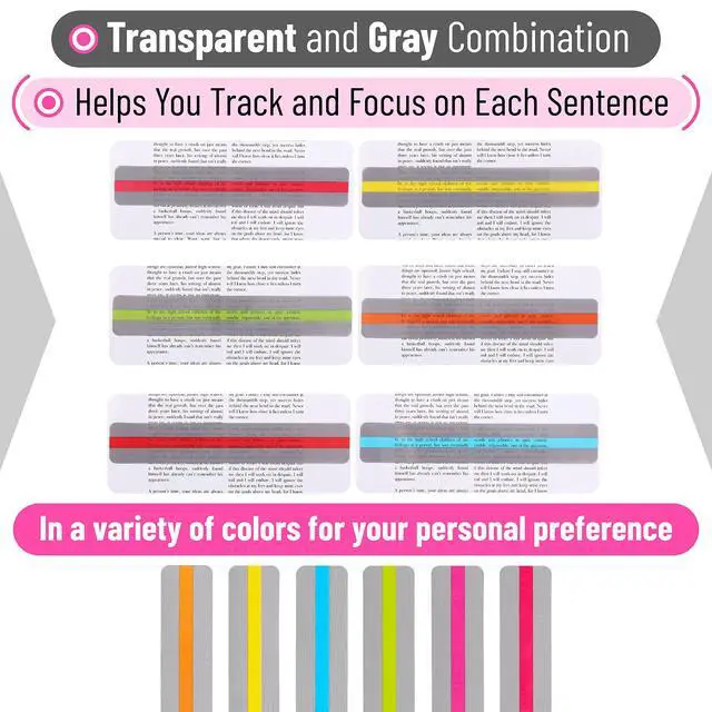 Alt view image 4 of 7 - - Guided Reading Strips, 18 Pack, Colorful, Bookmarks for Kids | Book Highlighter Strips for Reading, Back to School Supplies