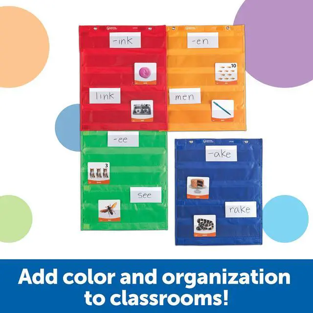 Alt view image 3 of 6 - Magnetic Pocket Chart Squares - Set of 4, Classroom Pocket Charts, Classroom/Teacher Organizer, Classroom Supplies, Homeschool Supplies, Teaching Materials,Back to School Supplies
