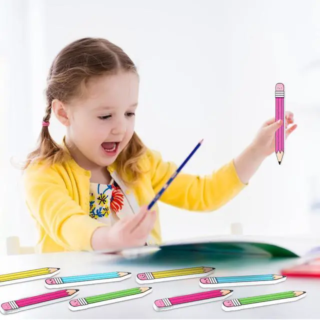 Alt view image 4 of 7 - 32 Pcs Pencil Writing Spacers Spacing Tool for Students | Handwriting Practice Aid Helps Children Learn Proper Word Placement, Classroom Management Supply, Reading Tool, 4 Colors