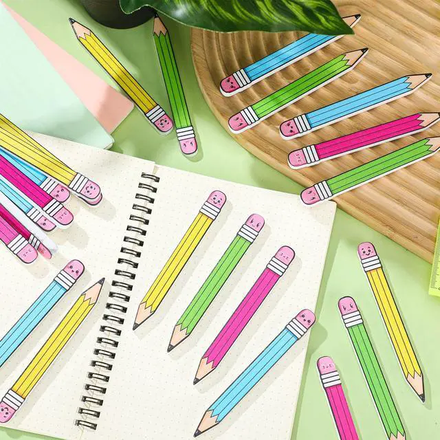 Alt view image 6 of 7 - 32 Pcs Pencil Writing Spacers Spacing Tool for Students | Handwriting Practice Aid Helps Children Learn Proper Word Placement, Classroom Management Supply, Reading Tool, 4 Colors